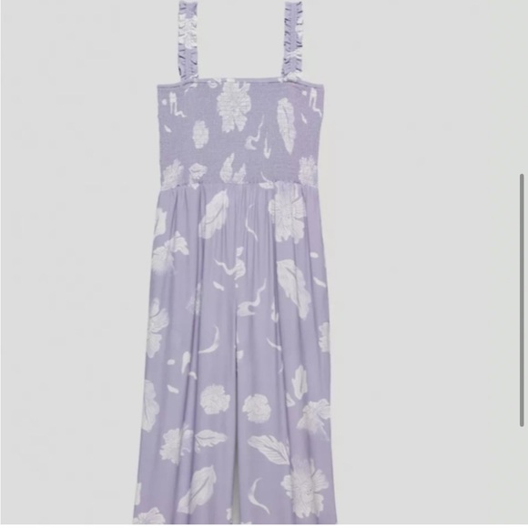 Wilfred Lavender Wide Leg Smocked Chianti Jumpsuit - Picture 5 of 12